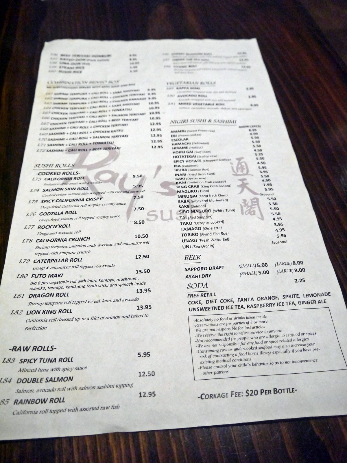 Ray's Sushi 通天閣 Ray's Sushi 通天閣