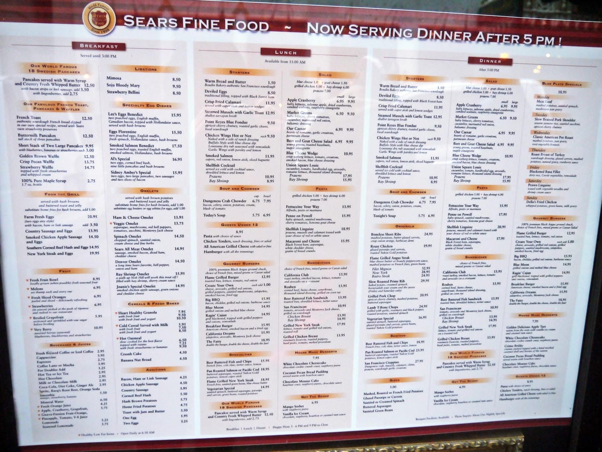 Sears Fine Food Sears Fine Food