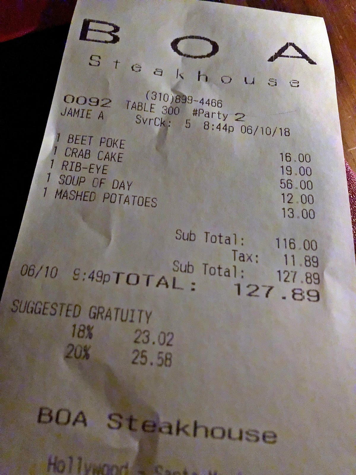 BOA Steakhouse Santa Monica BOA Steakhouse Santa Monica