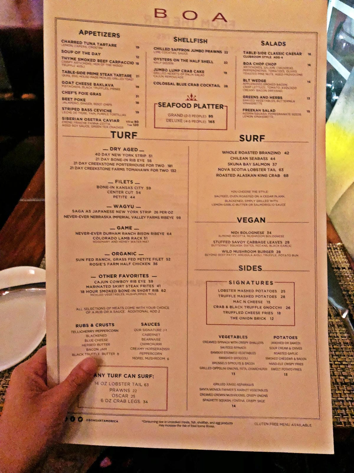 BOA Steakhouse Santa Monica BOA Steakhouse Santa Monica
