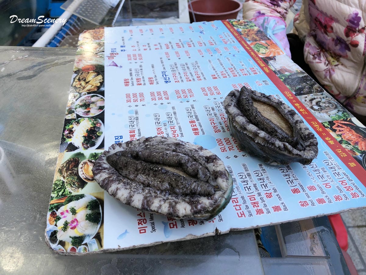 【韓國-釜山】札嘎其市場│新鮮海鮮料理│ 洣鼎生魚片店