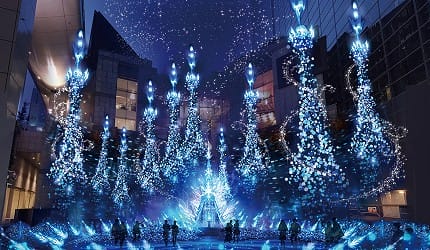 【日本-東京】2018~2019夢幻冬季點燈|迪士尼公主系列|Caretta 汐留