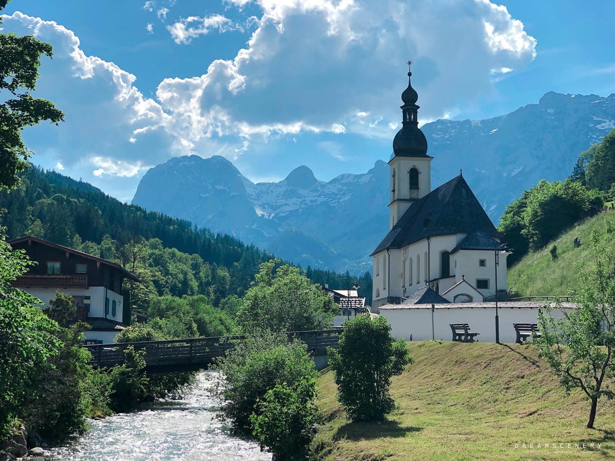 Kirche Ramsau St. Sebastian 藍紹