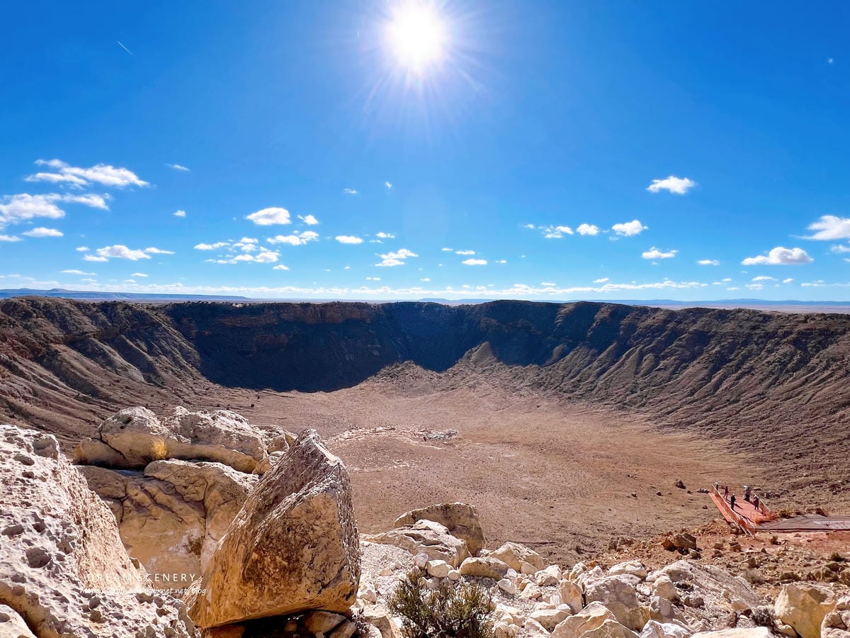 巴林傑隕石坑 Barringer Crater或Meteor Crater 巴林傑隕石坑 Barringer Crater或Meteor Crater