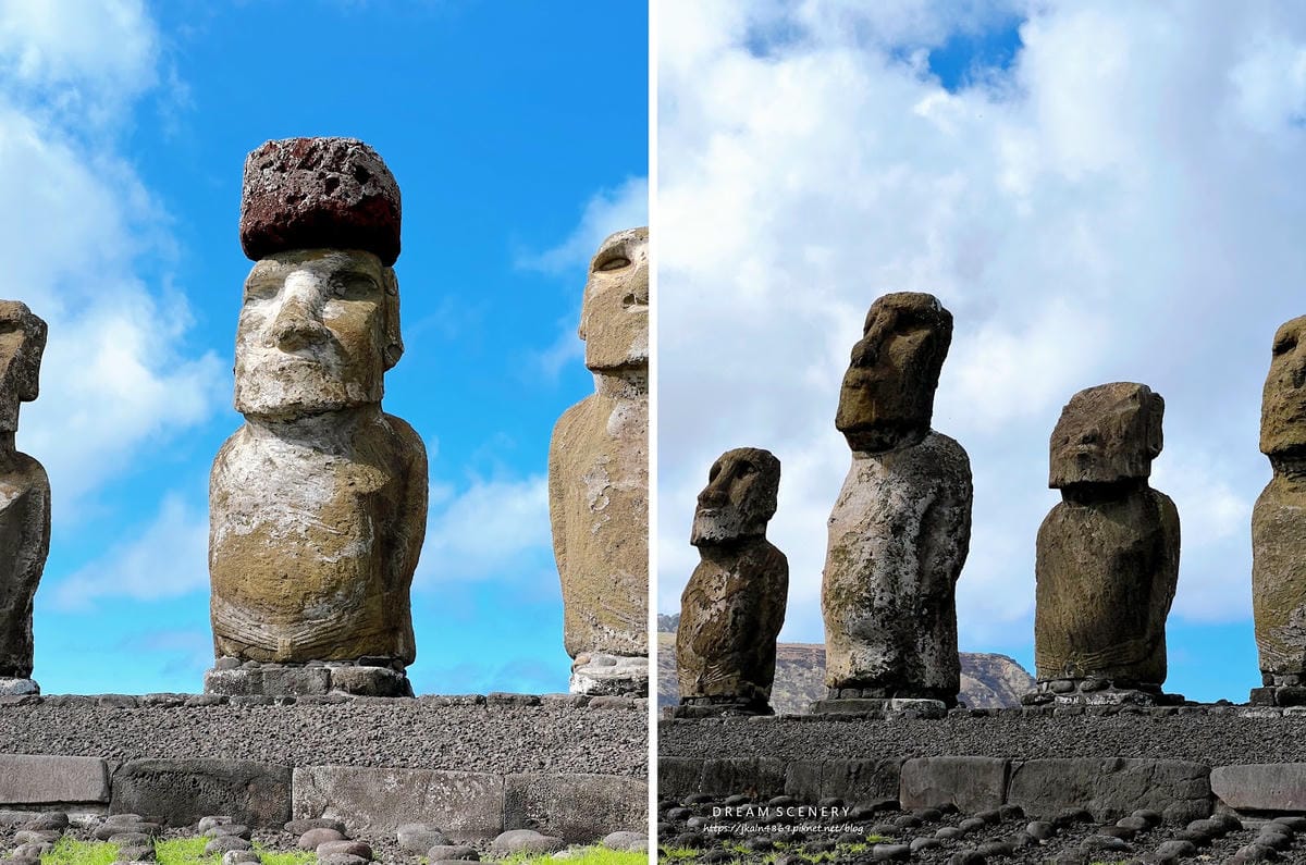 【智利-Easter Island】復活節島上最大的石像平台 【智利-Easter Island】復活節島上最大的石像平台