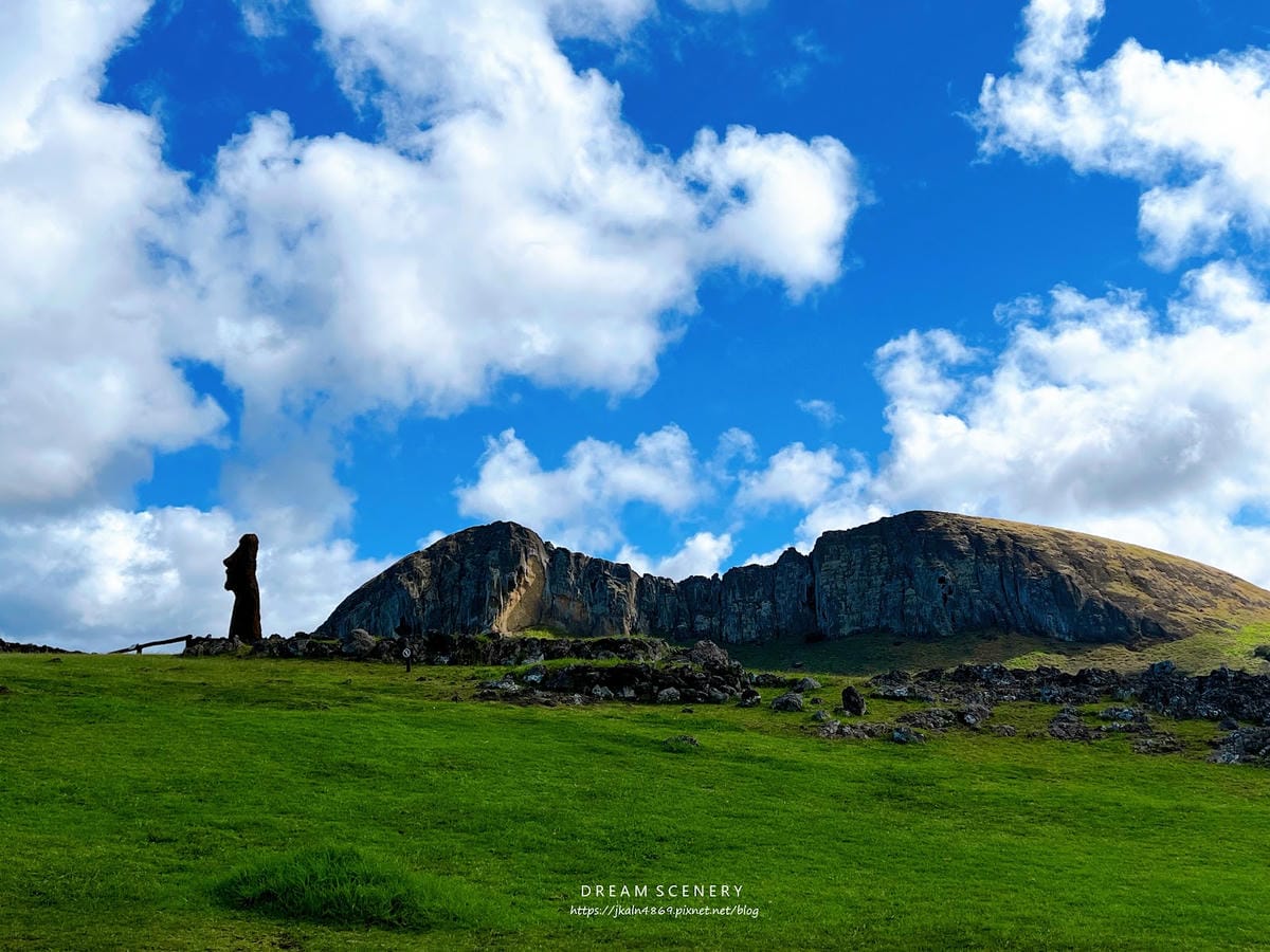 【智利-Easter Island】復活節島上最大的石像平台 【智利-Easter Island】復活節島上最大的石像平台