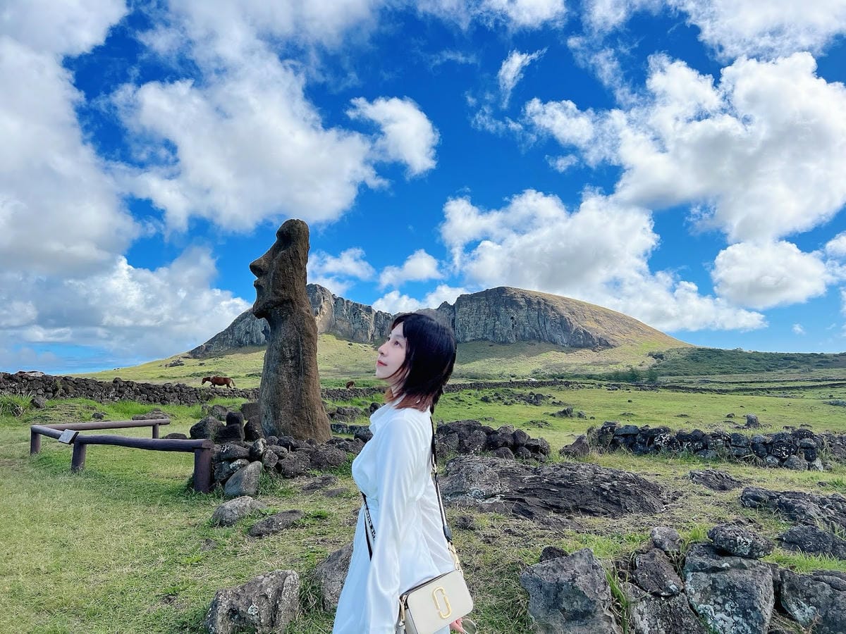 【智利-Easter Island】復活節島上最大的石像平台 【智利-Easter Island】復活節島上最大的石像平台