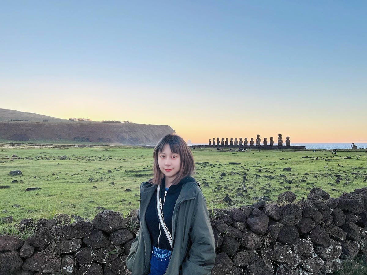 【智利-Easter Island】復活節島上最大的石像平台 【智利-Easter Island】復活節島上最大的石像平台