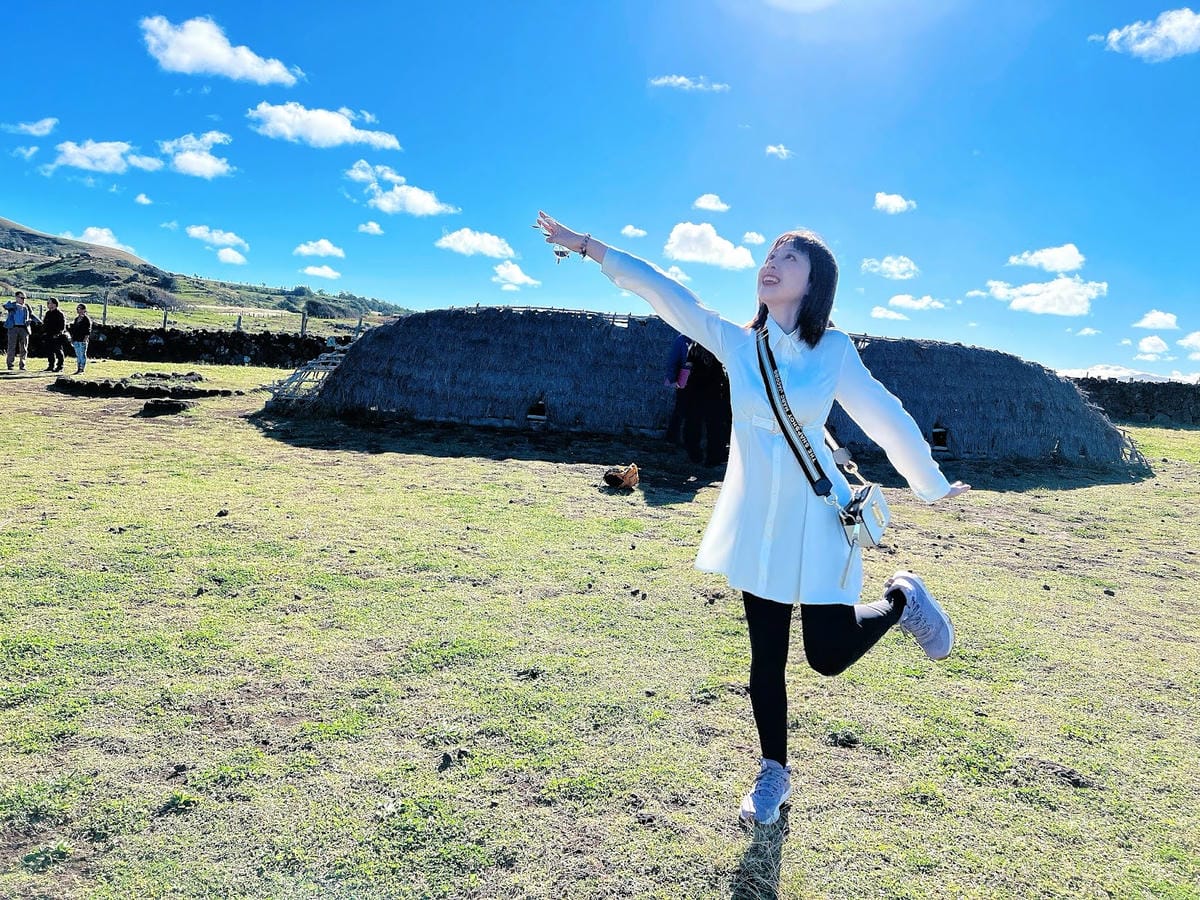 【智利-Easter Island】復活節島的祭祀平台之一 