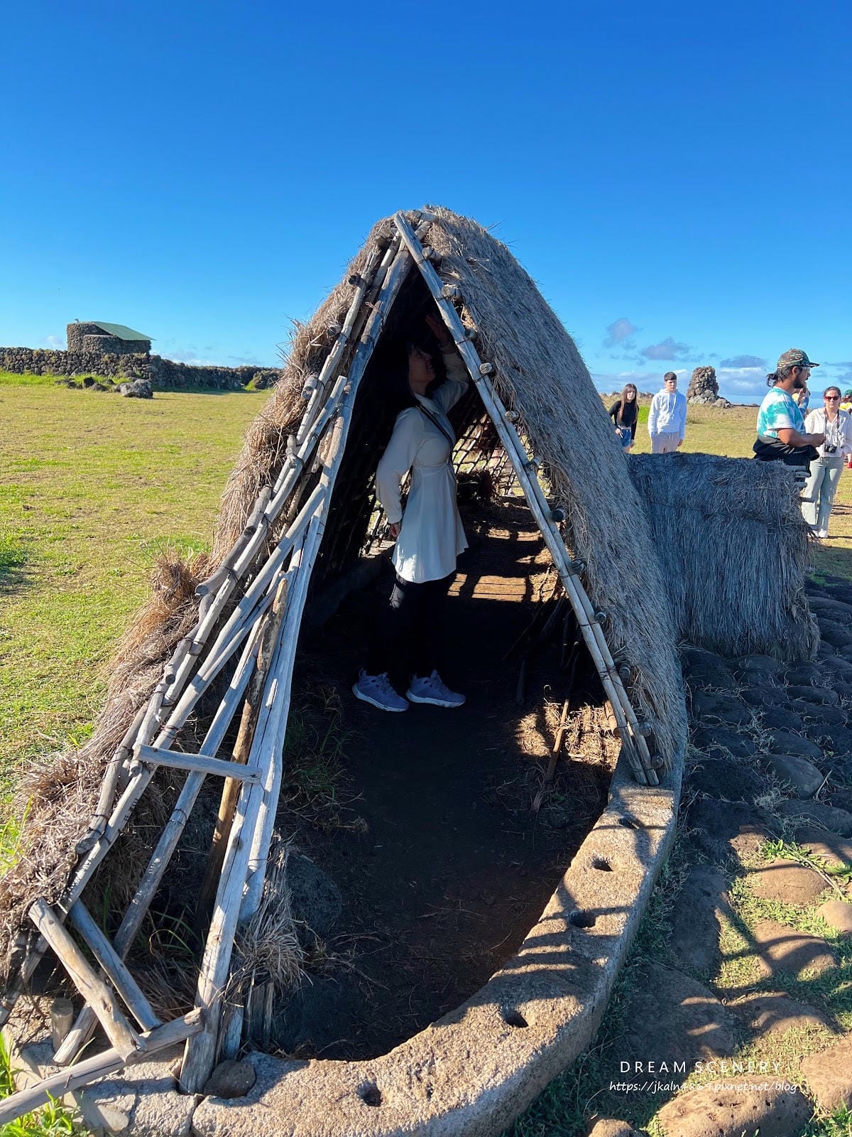 【智利-Easter Island】復活節島的祭祀平台之一 