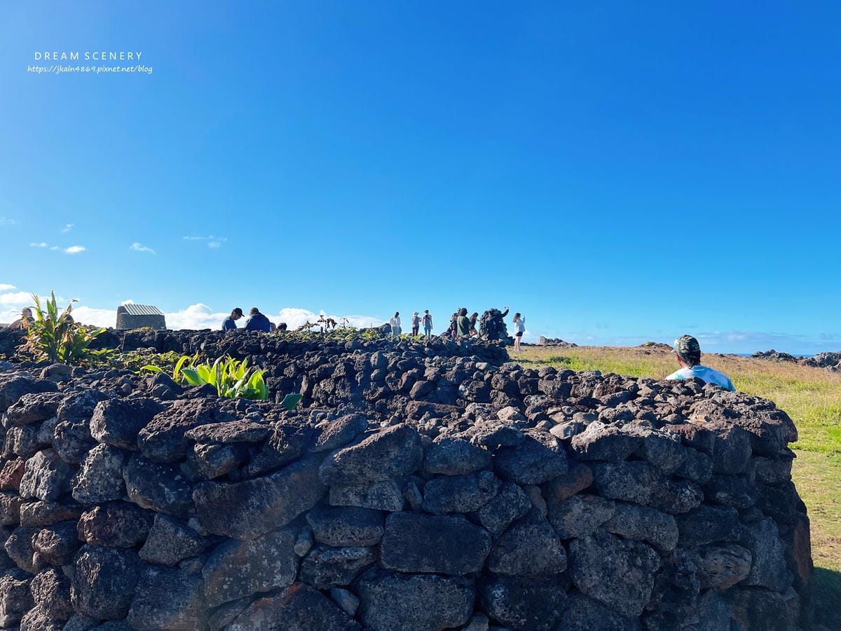 【智利-Easter Island】復活節島的祭祀平台之一 