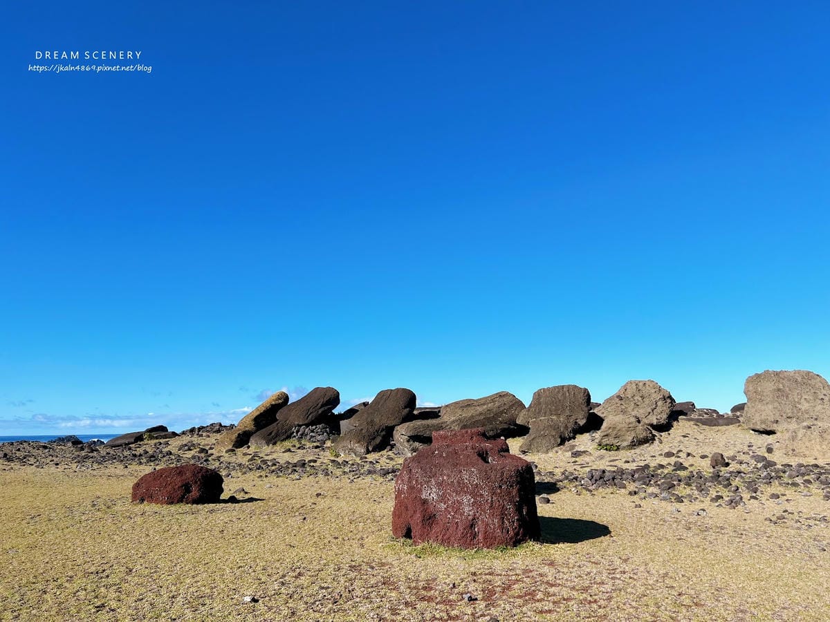 【智利-Easter Island】復活節島的祭祀平台之一 