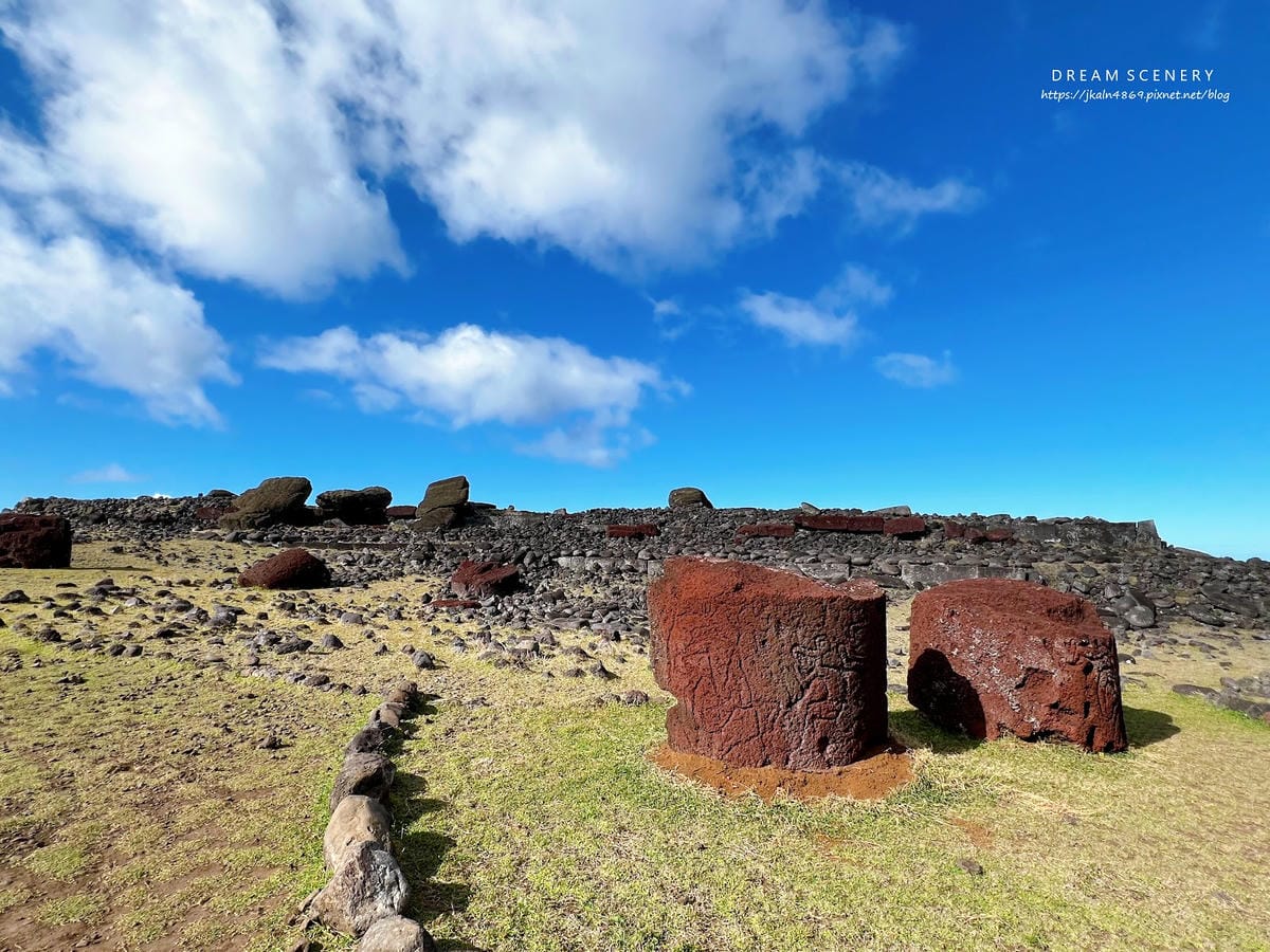【智利-Easter Island】復活節島的祭祀平台之一 