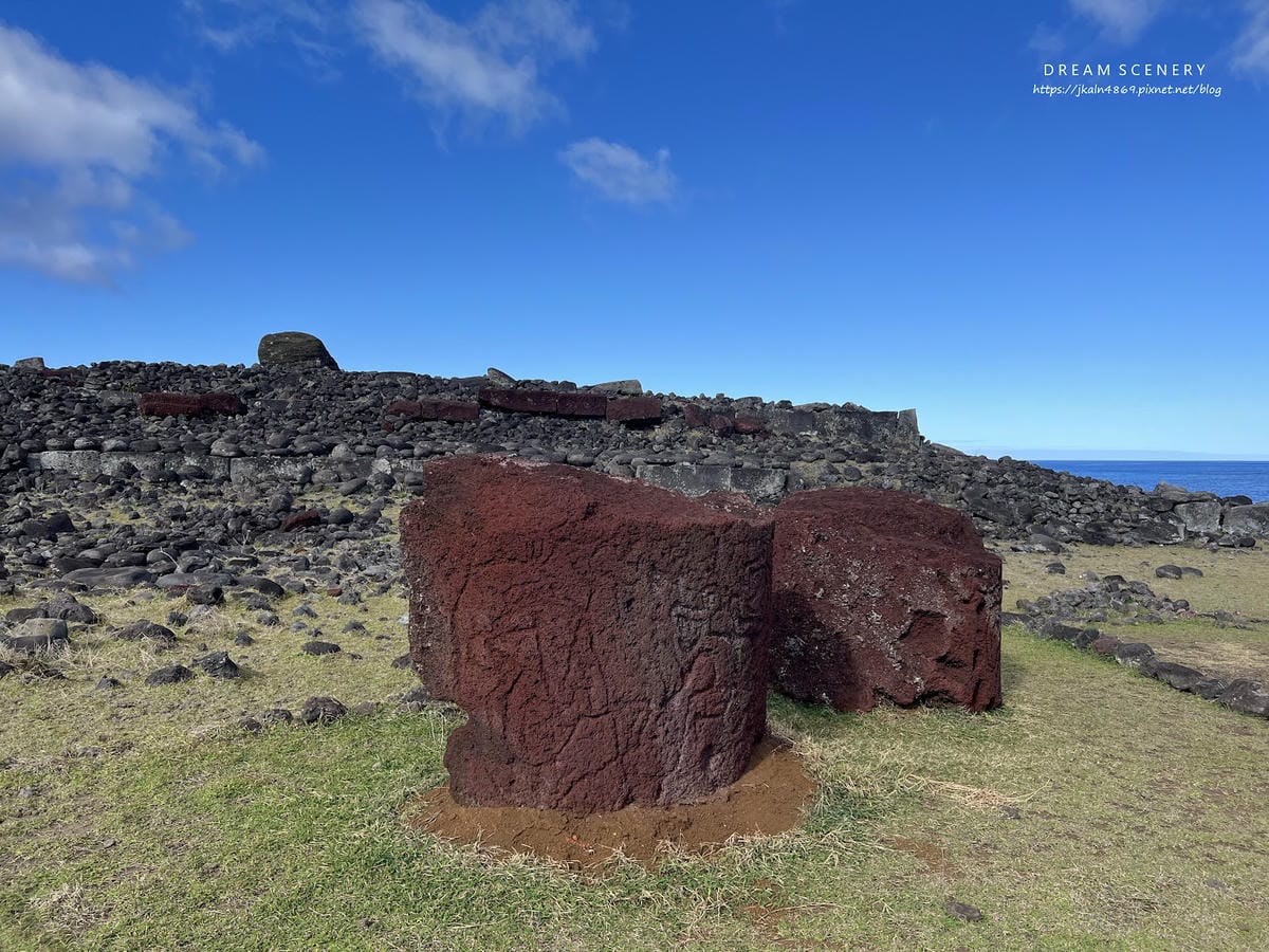 【智利-Easter Island】復活節島的祭祀平台之一 