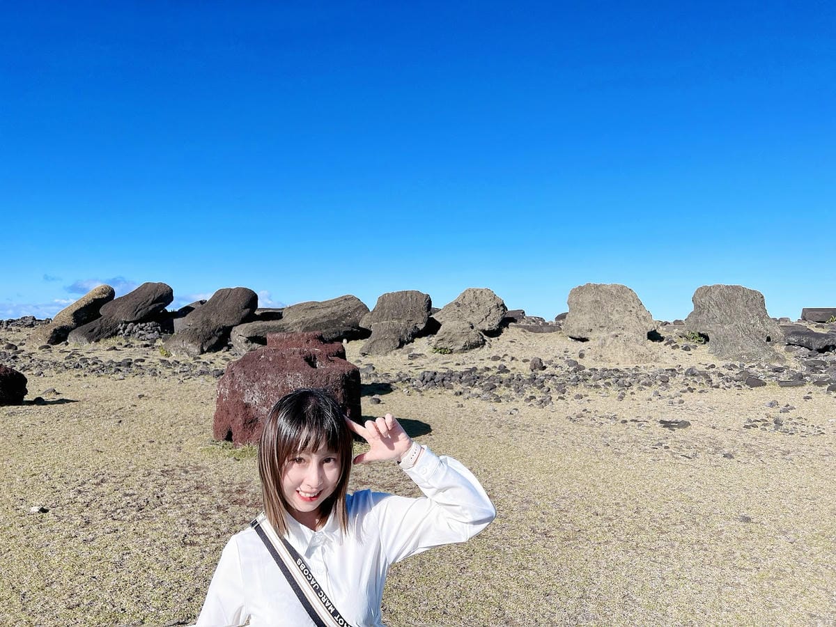 【智利-Easter Island】復活節島的祭祀平台之一 