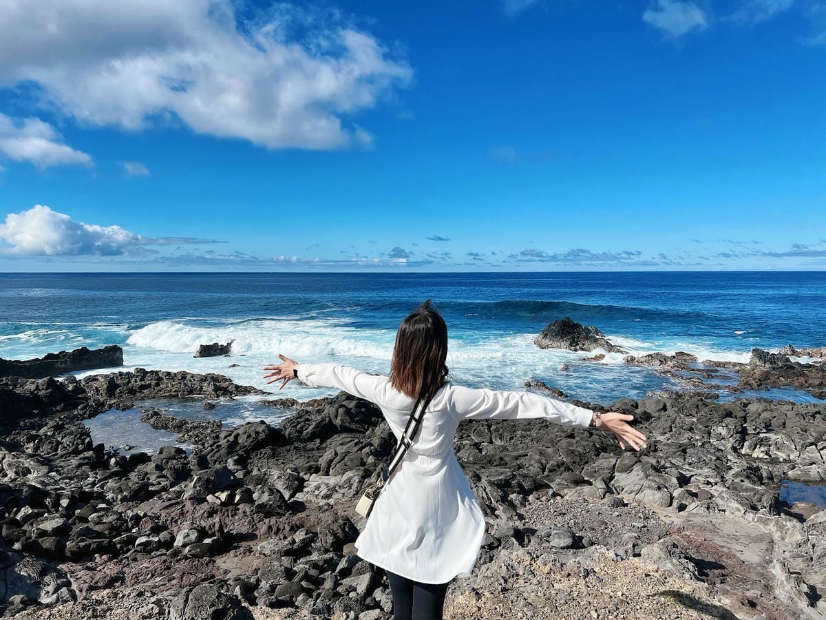 【智利-Easter Island】復活節島的祭祀平台之一 