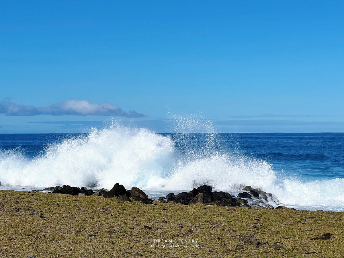【智利-Easter Island】復活節島的祭祀平台之一 