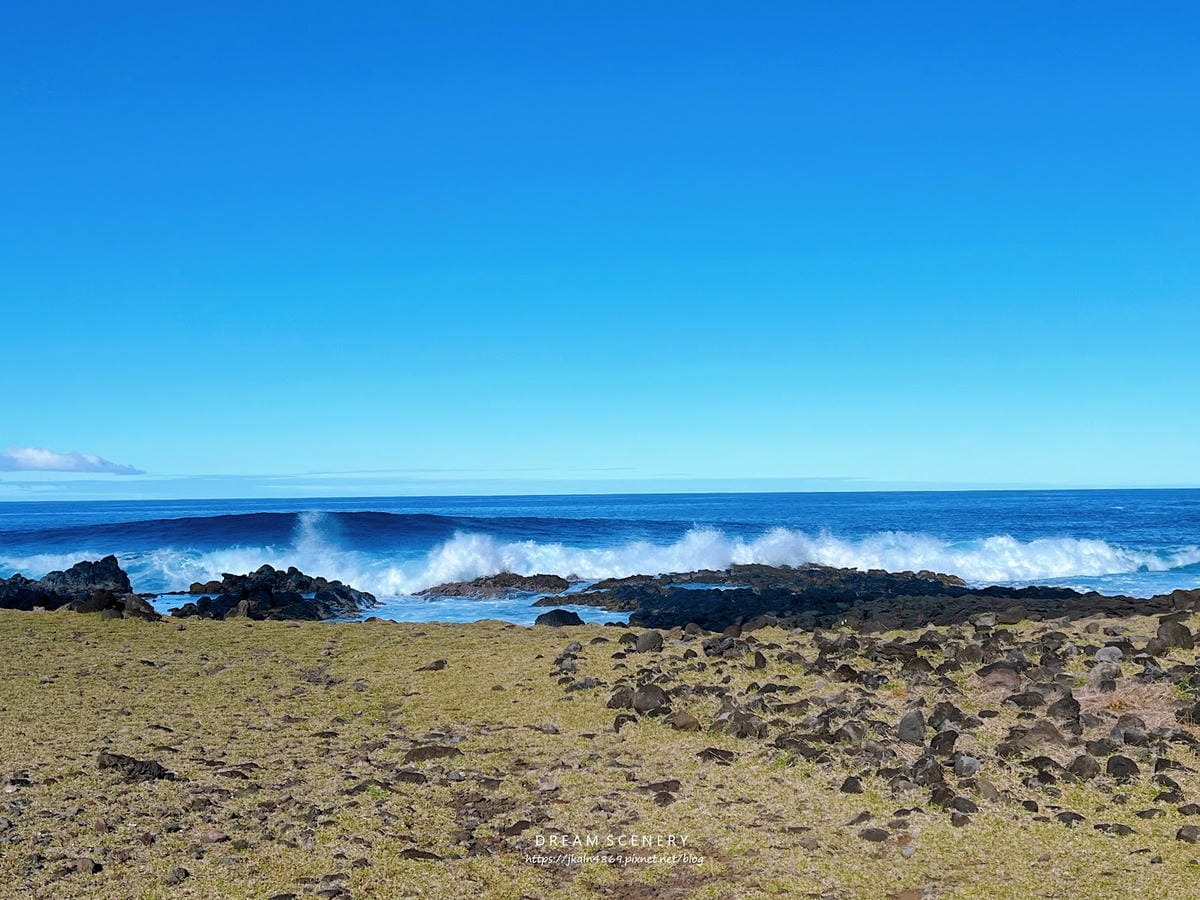 【智利-Easter Island】復活節島的祭祀平台之一 