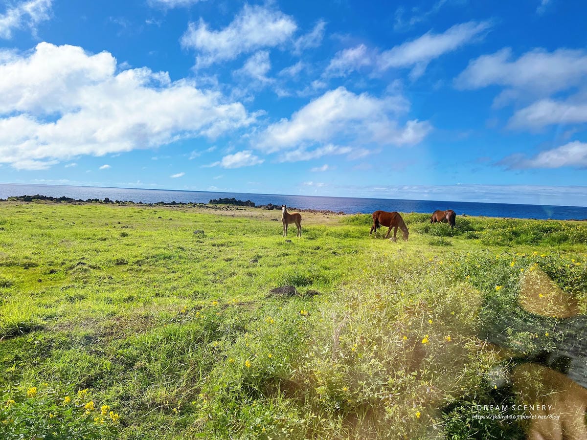 【智利-Easter Island】復活節島的祭祀平台之一 