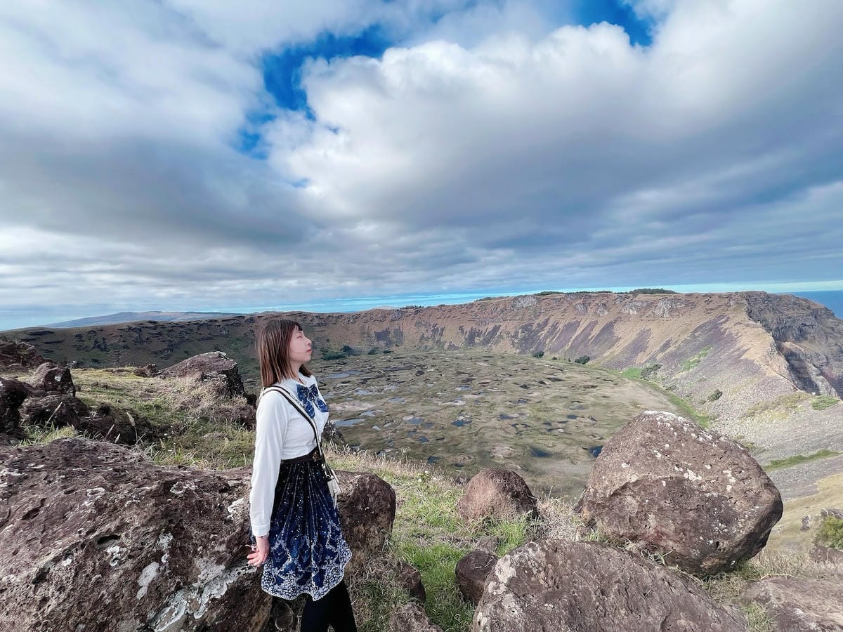 【智利-Easter Island】復活節島火山口邊緣 | 【智利-Easter Island】復活節島火山口邊緣 |