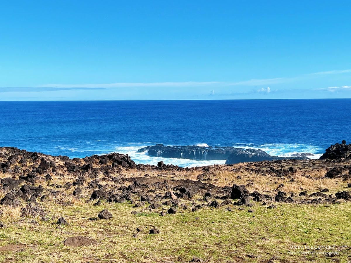 【智利-Easter Island】復活節島上著名的天然洞穴 【智利-Easter Island】復活節島上著名的天然洞穴