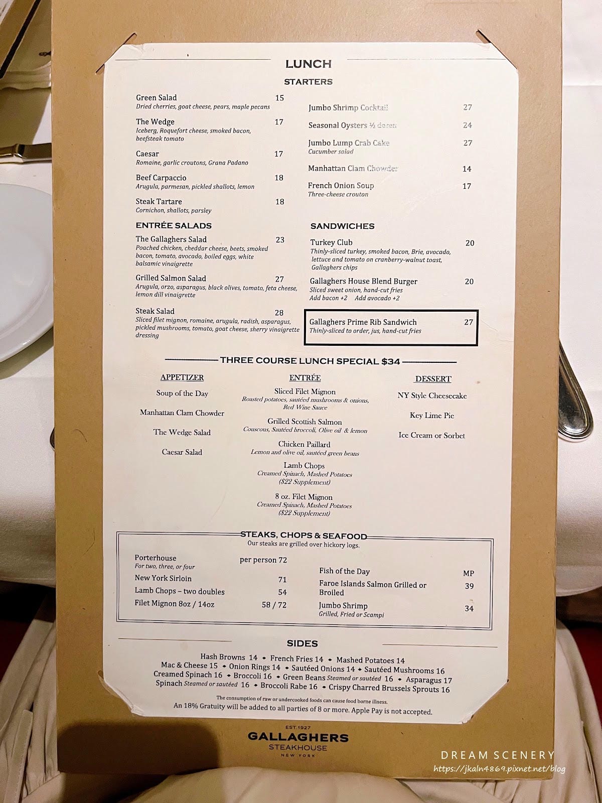 【美國-New York】紐約百年牛排店│最道地乾式熟成風味