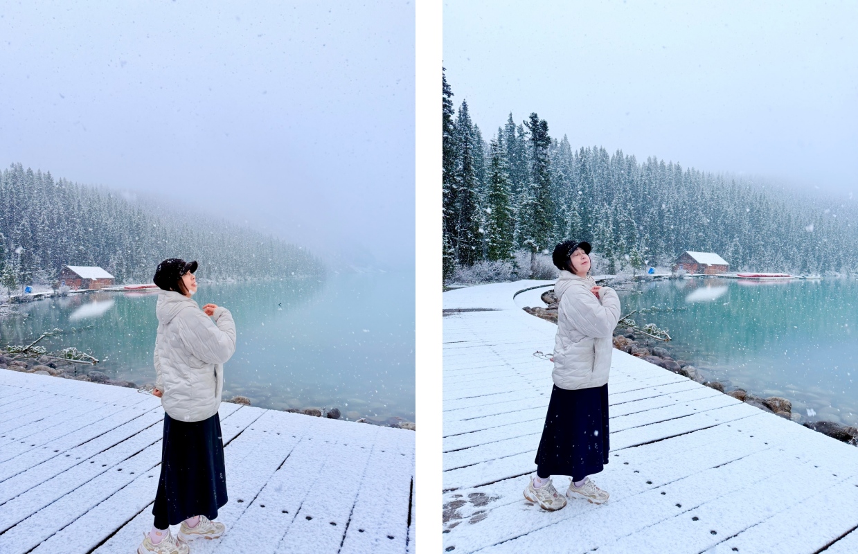 【加拿大-Banff】Fairmont Chateau Lake Louise湖畔散步｜在雪山與湖景之間享受片刻寧靜